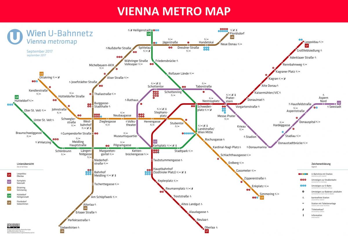 Peta dari Vienna metro app