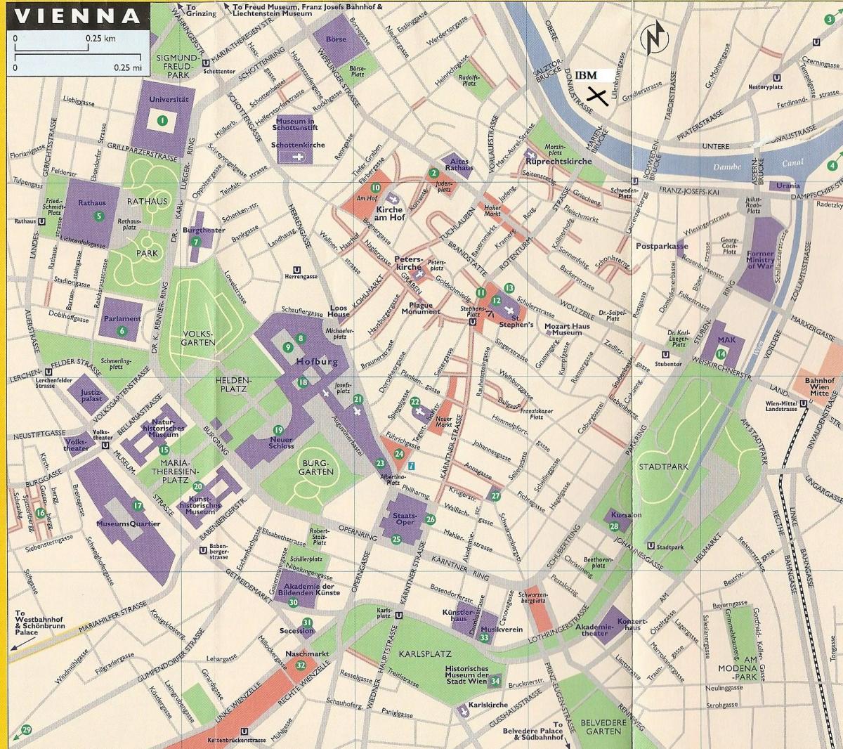 Peta dari department store di Wina 