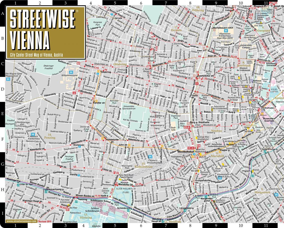city street map of Vienna Austria