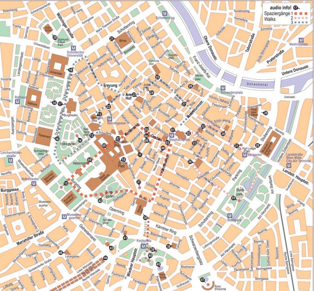 Peta dari Wien pusat