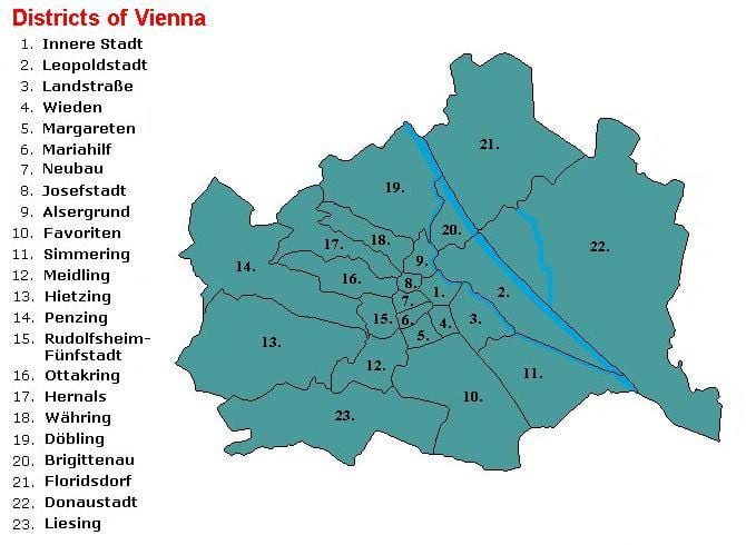 Wien kabupaten peta