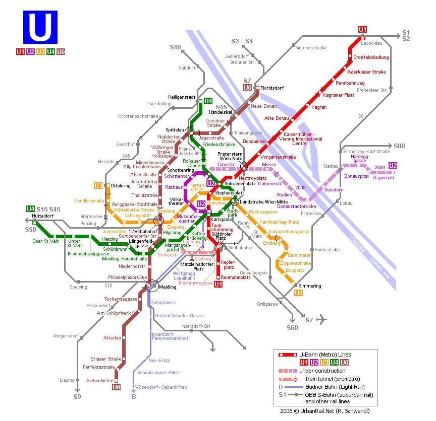 Peta Wina trem