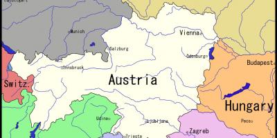 Peta dari Vienna dan sekitarnya
