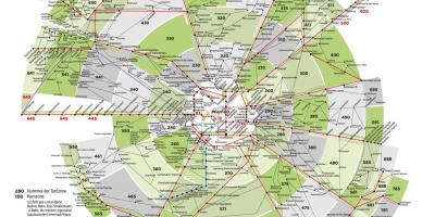 Peta dari Vienna metro zona 100