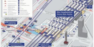 Peta dari Wien hbf platform